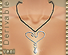 [Y] Heart Drop necklace