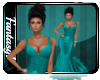 Vivian Teal Gown