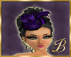 Burlesque hat in violet