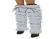white fur wrapped boots