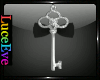 Black Vintage Key w/Bow