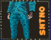SNT.Turquoise suit Pants