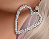 Heart Bridal Earring