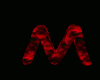 {J&P} 3D Letter M lava