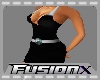 Fx Crease Black Dress