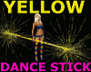 Yellow Twist Dance Stick