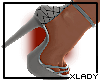 XLD-Grey Chequered Heels