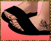 {N} Black flat slippers