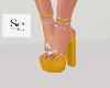 SC GOLD BUTTERFLY HEELS