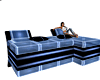 Blue Reflect Club Couch