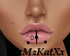 MK*Lip Percings*Blk