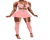 hot sexy pink skirt top
