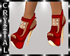 Ziona Heels Red