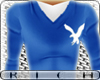 [C]A.E V-Neck Blue