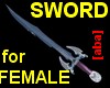 [aba] Sword for female