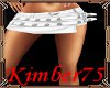 K*White Buckle Skirt