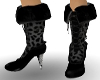 Black Fur Winter Boots