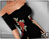 SR-Black rose dress