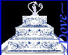 BurstOfBlue Wedding Cake