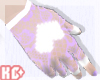 Ko ll Gloves Lilac Heart