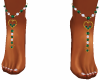 Emerald Ankle Chains
