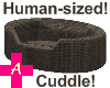 [A]Tweed Cuddle Pet Bed