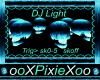 Teal Fireskull DJ Light