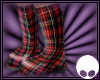 Plaid Rubber booties