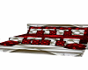 RED N WHITE POSELESS BED
