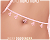 $K Butterfly Belly Chain