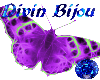DB Neon Purple Butterfly