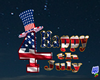 3D 4th of July Sign