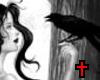 Gothic Girl With Crow