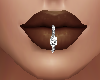 lips ring with diamond