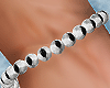 N! bead bracelets silver