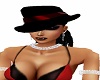 Black and Red Hat