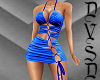 Sexy Blue Cinced Dress