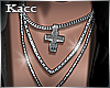 *Kc*Cross Silver necklac
