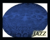 Jazz-Blue Round Tapestry