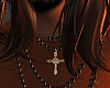 Cross on wooden Beads