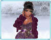 MAU/RADA PURPLE FUR COAT