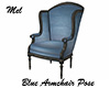 Blue Armchair Pose