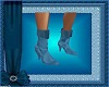 blue satin boots