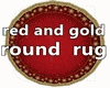 GM's Red Gold Round Rug