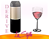 Wine Bottle + Glass