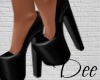 Heels: Black Leather