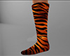 Orange Tiger Stripe Socks TALL (F)