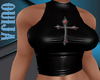 Gothic Cross Leather Top