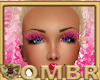 QMBR Pink Glitter Lashes