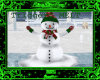 Melting Snowman GreenRed